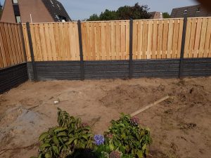 hout beton schutting
