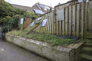 stormschade schutting